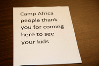 Camp Africa Closing Program 7/25/2013