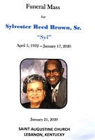 Sylvester Reed Brown, Sr Mass - Family photographs 1/17/2020